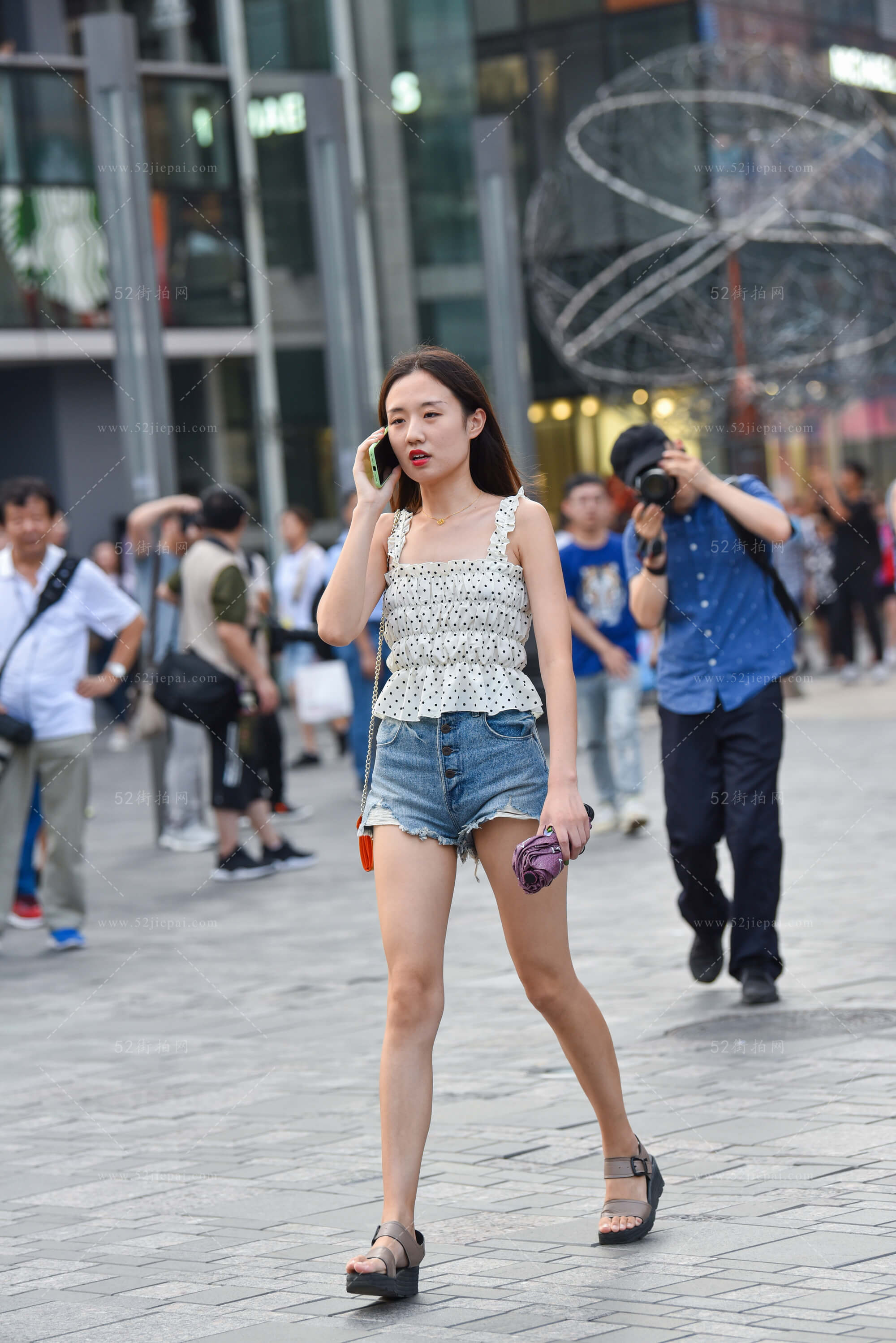 街拍美图合集，高清付费图集（62）-姐姐白又白