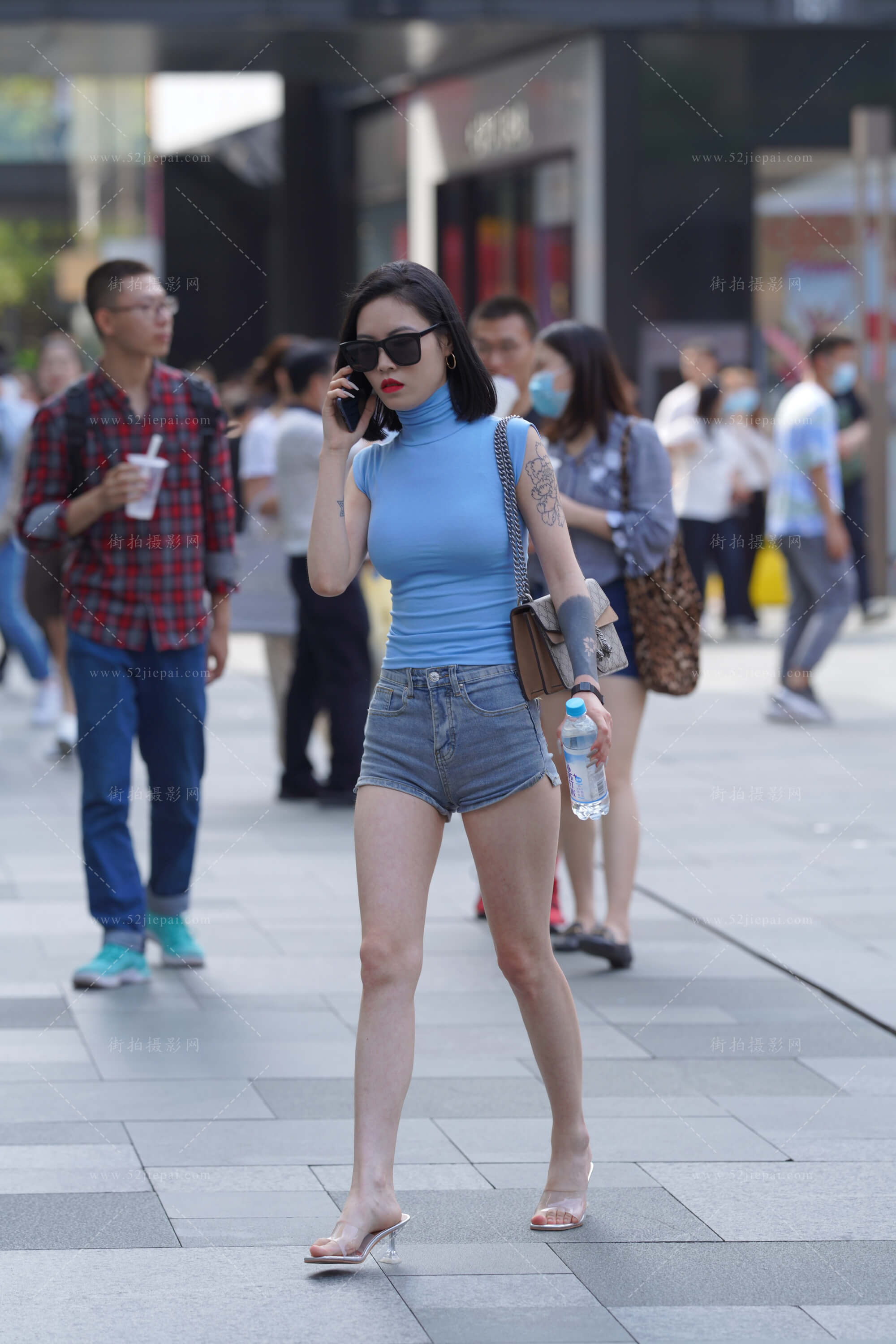 街拍美图合集，高清付费图集（69）-姐姐白又白