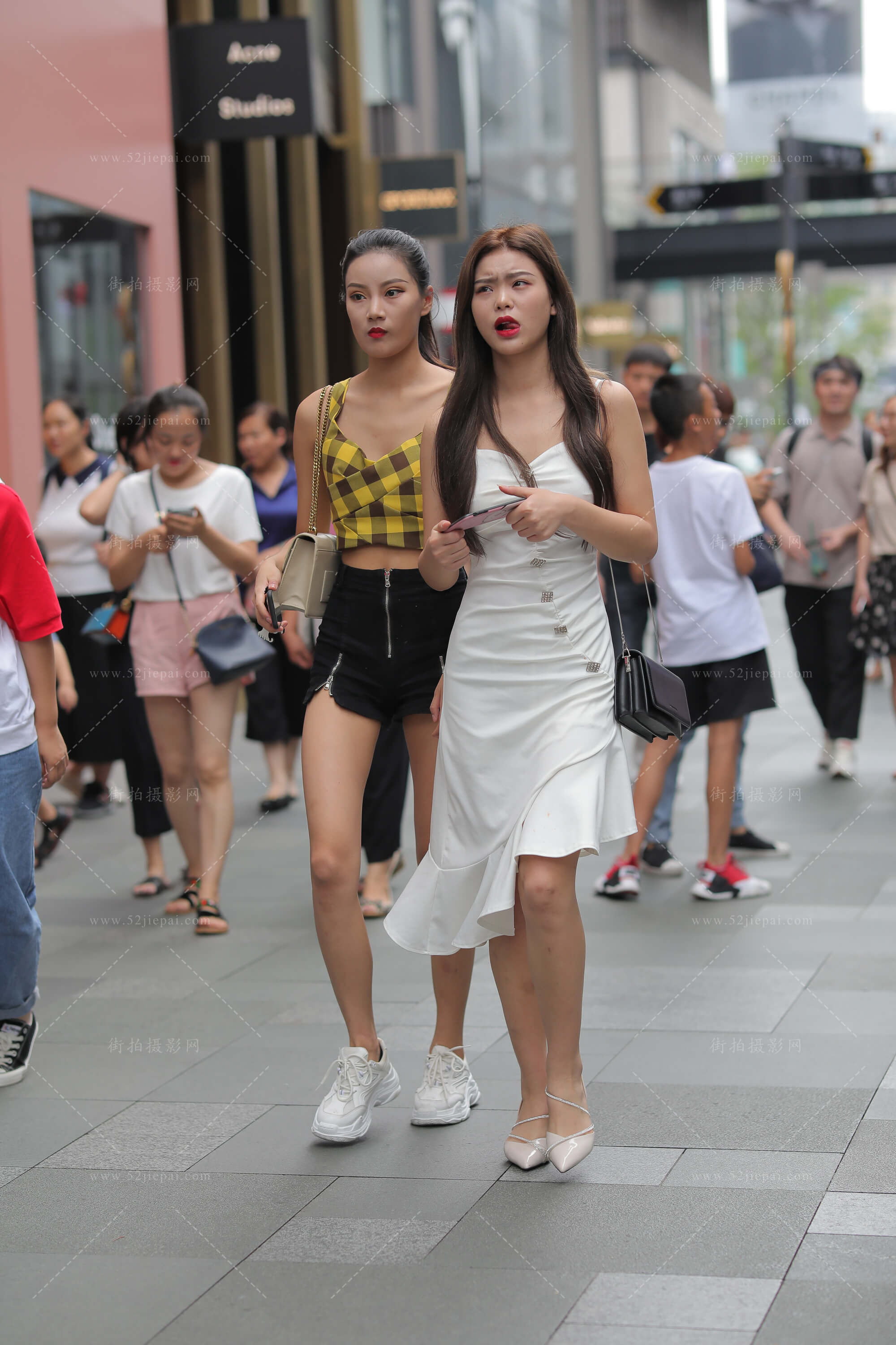 街拍美图合集，高清付费图集（95）-姐姐白又白