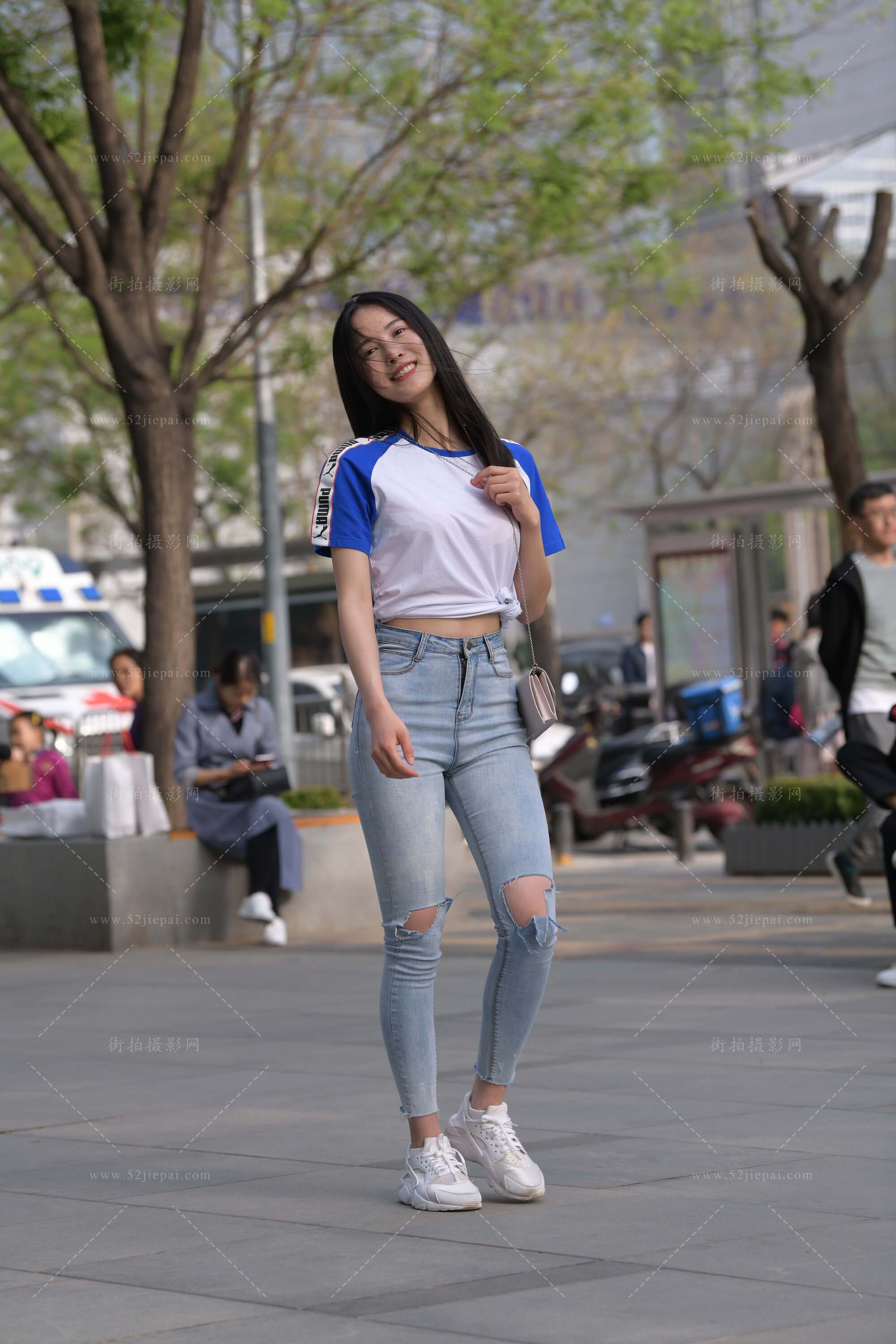 高清牛仔裤写真集,一次看够(6)-姐姐白又白
