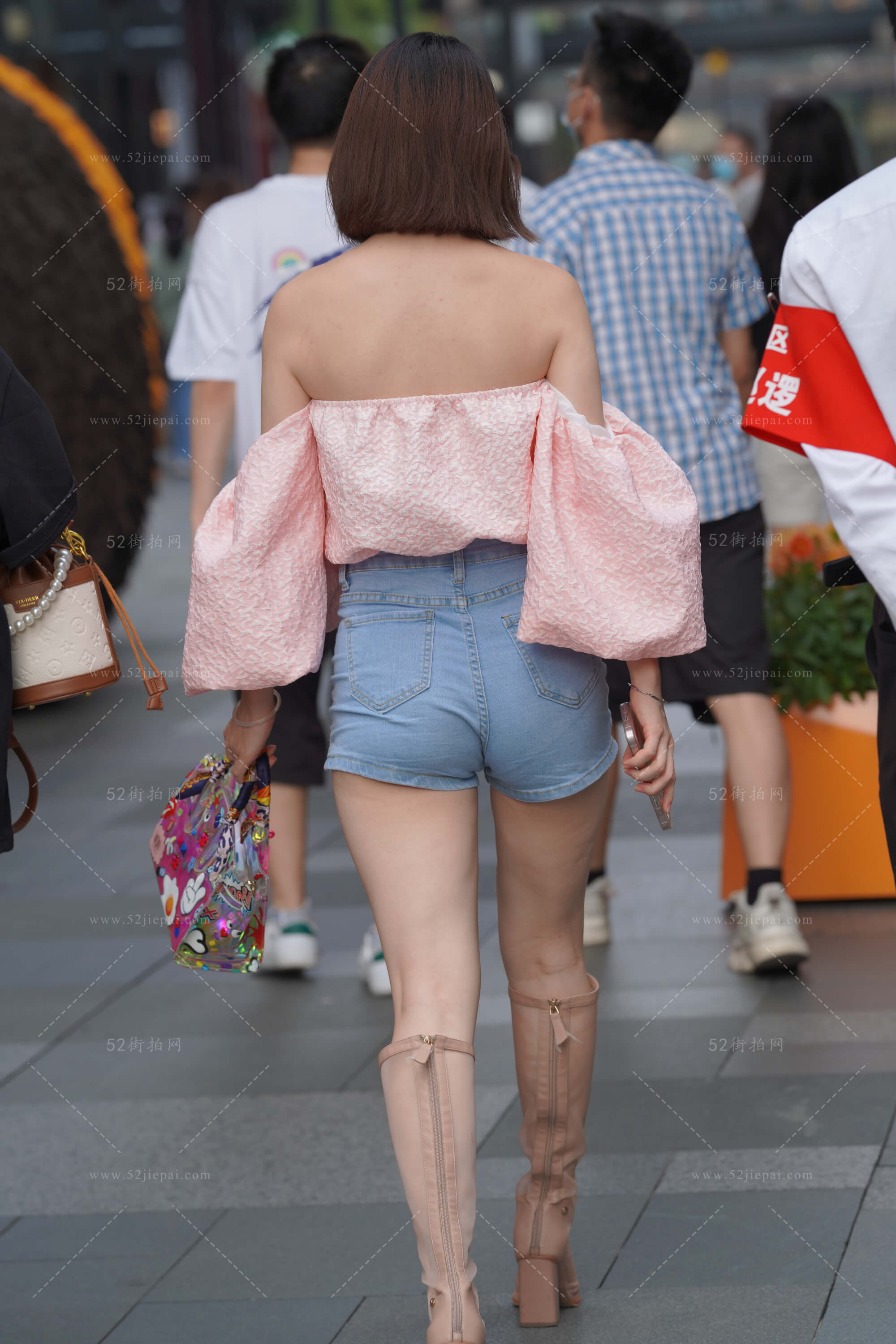 街拍美图合集，高清付费图集（48）-姐姐白又白
