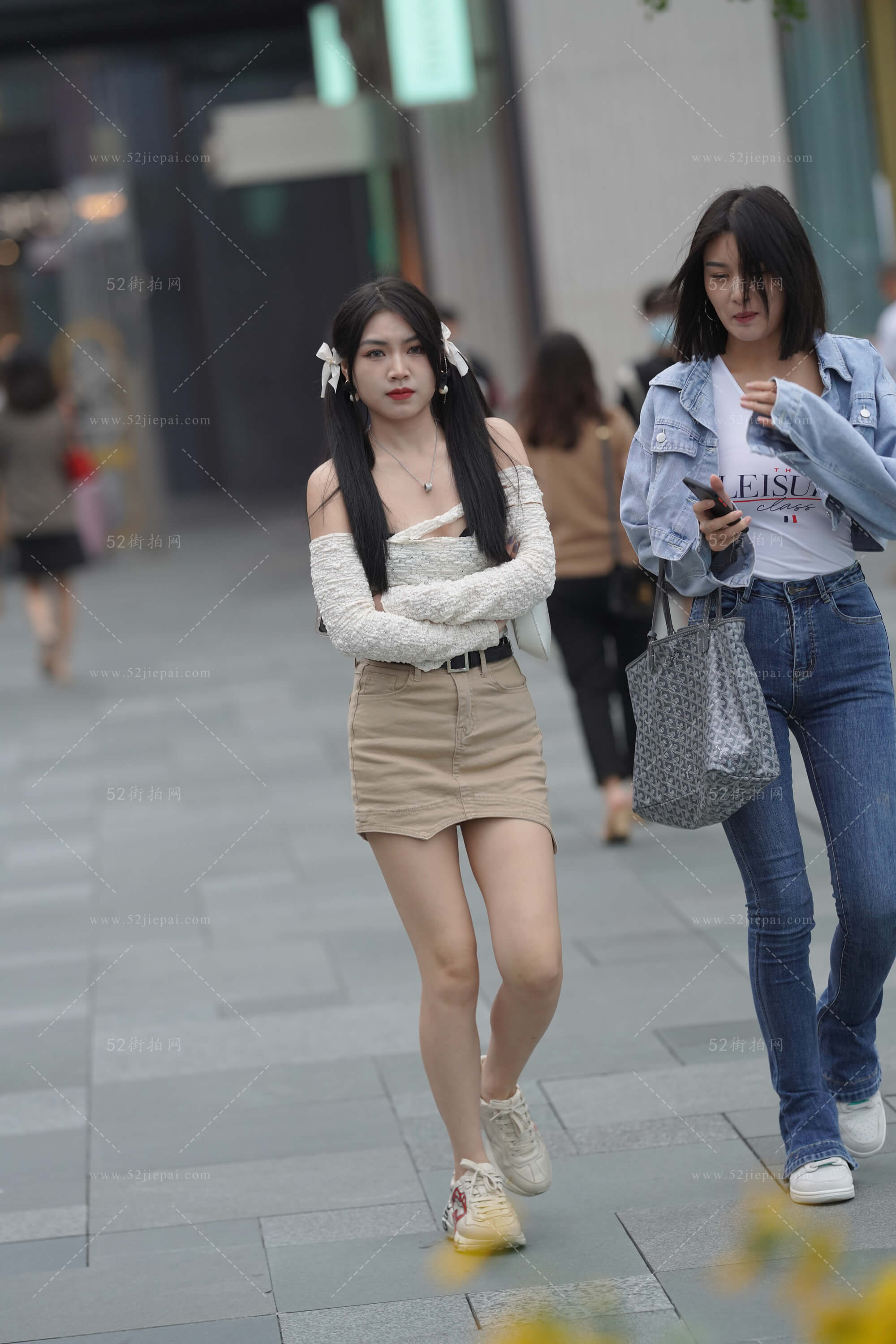 街拍美图合集，高清付费图集（59）-姐姐白又白