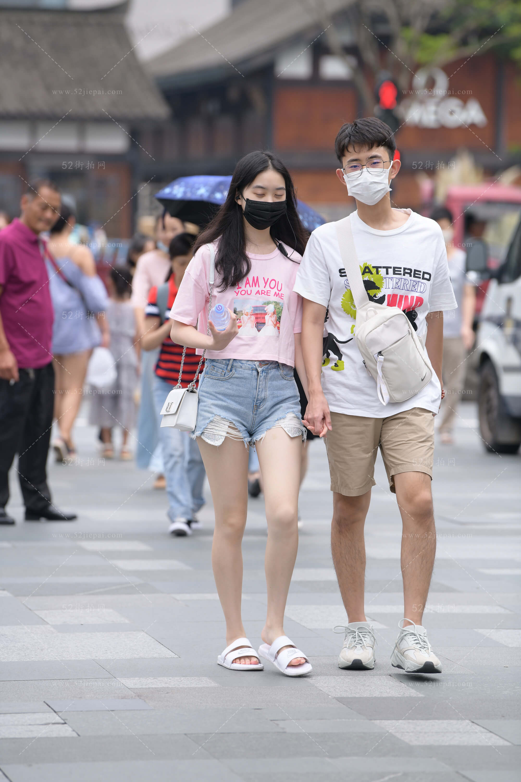 街拍美图合集，壁纸级画质（69）-姐姐白又白