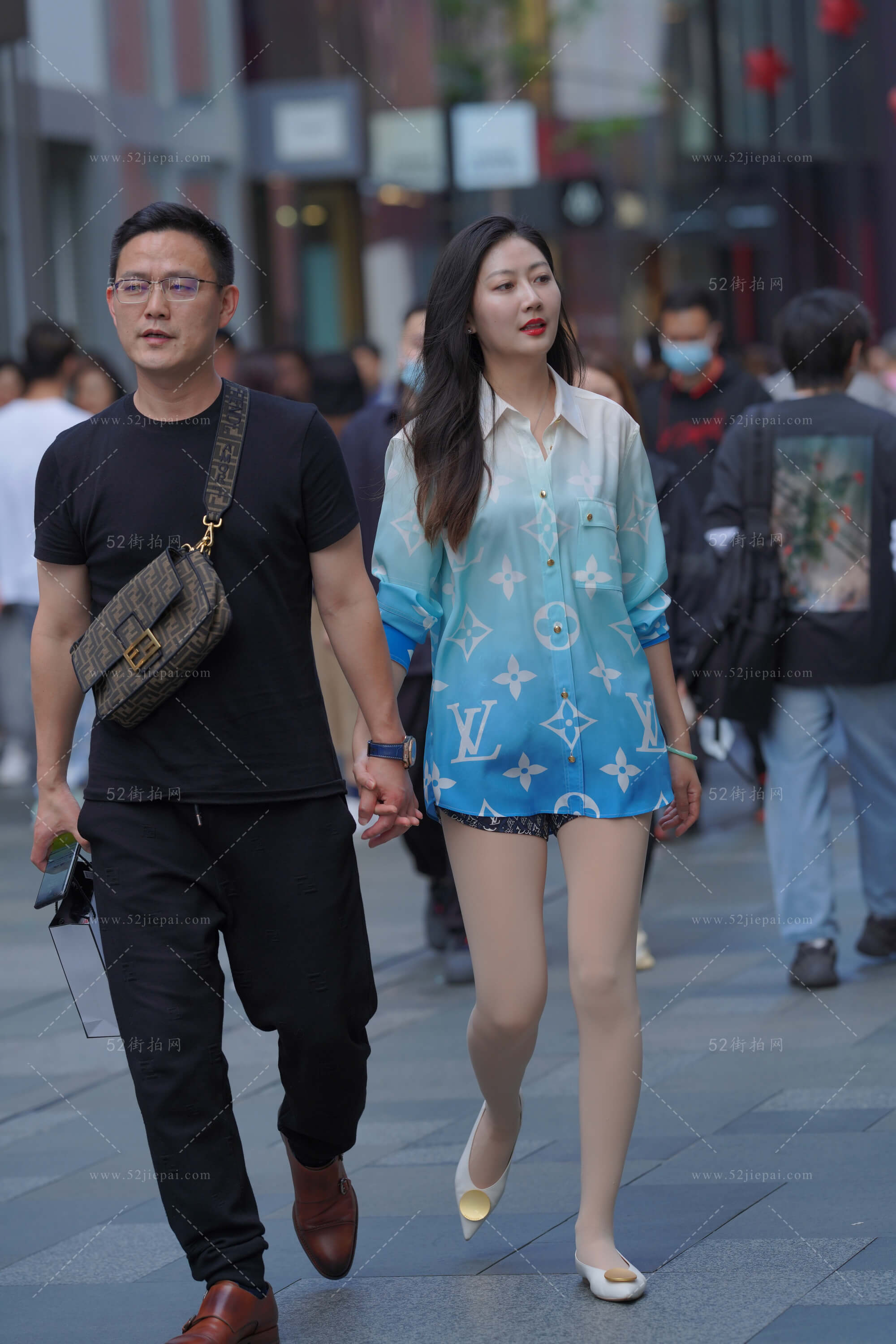 街拍美图合集，壁纸级画质（71）-姐姐白又白