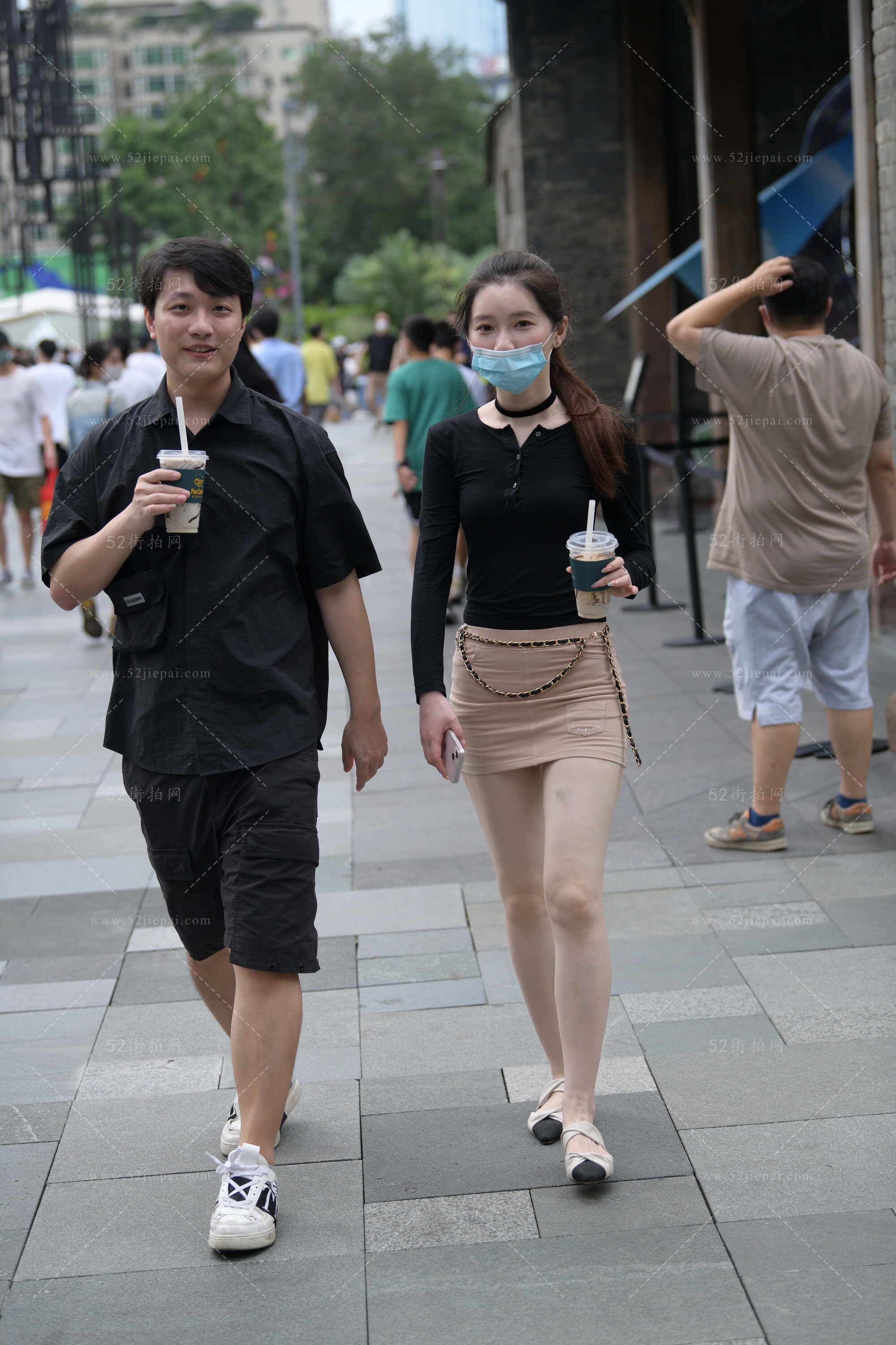 街拍美图合集，高清付费图集（3）-姐姐白又白