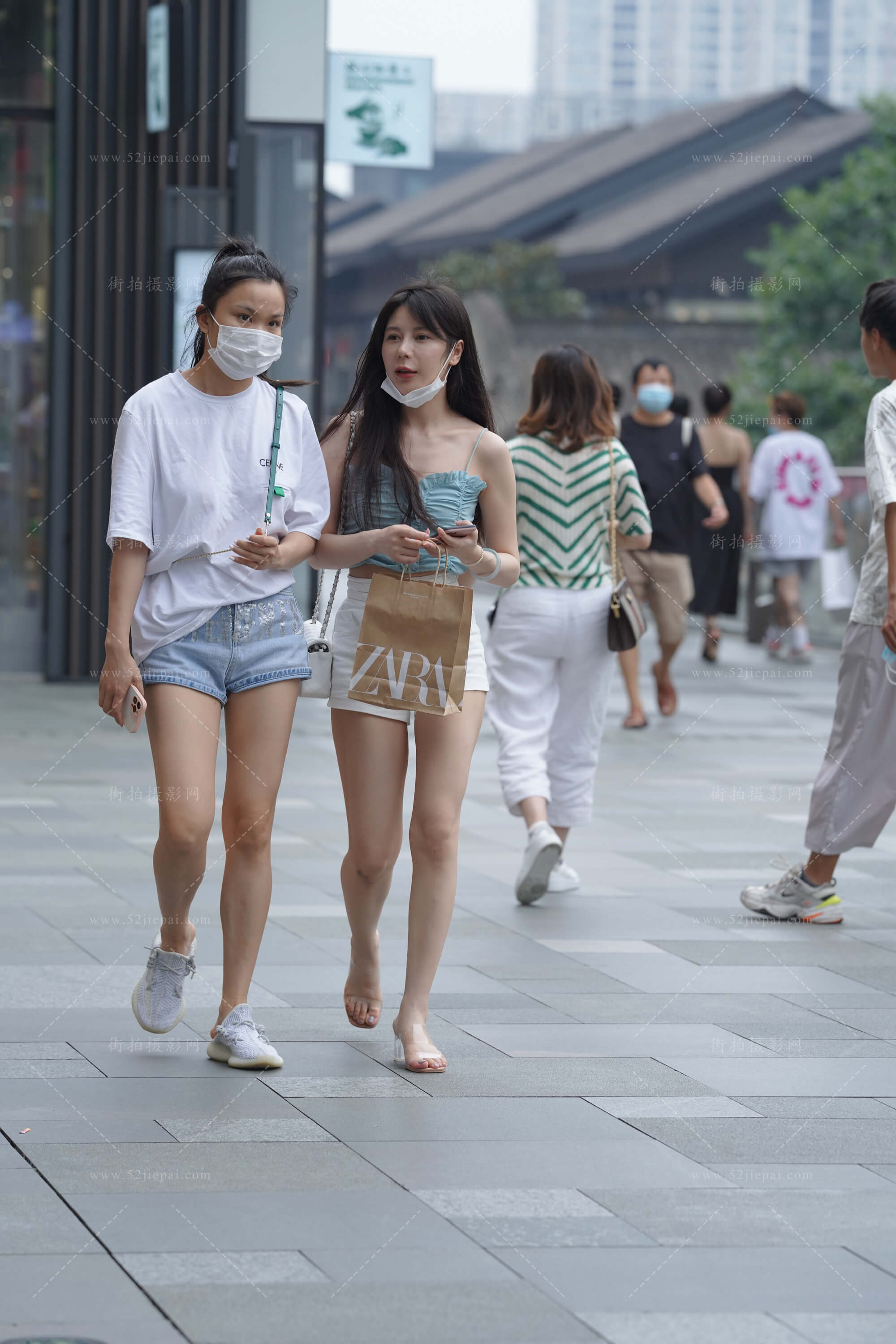 街拍美图合集，高清付费图集（67）-姐姐白又白