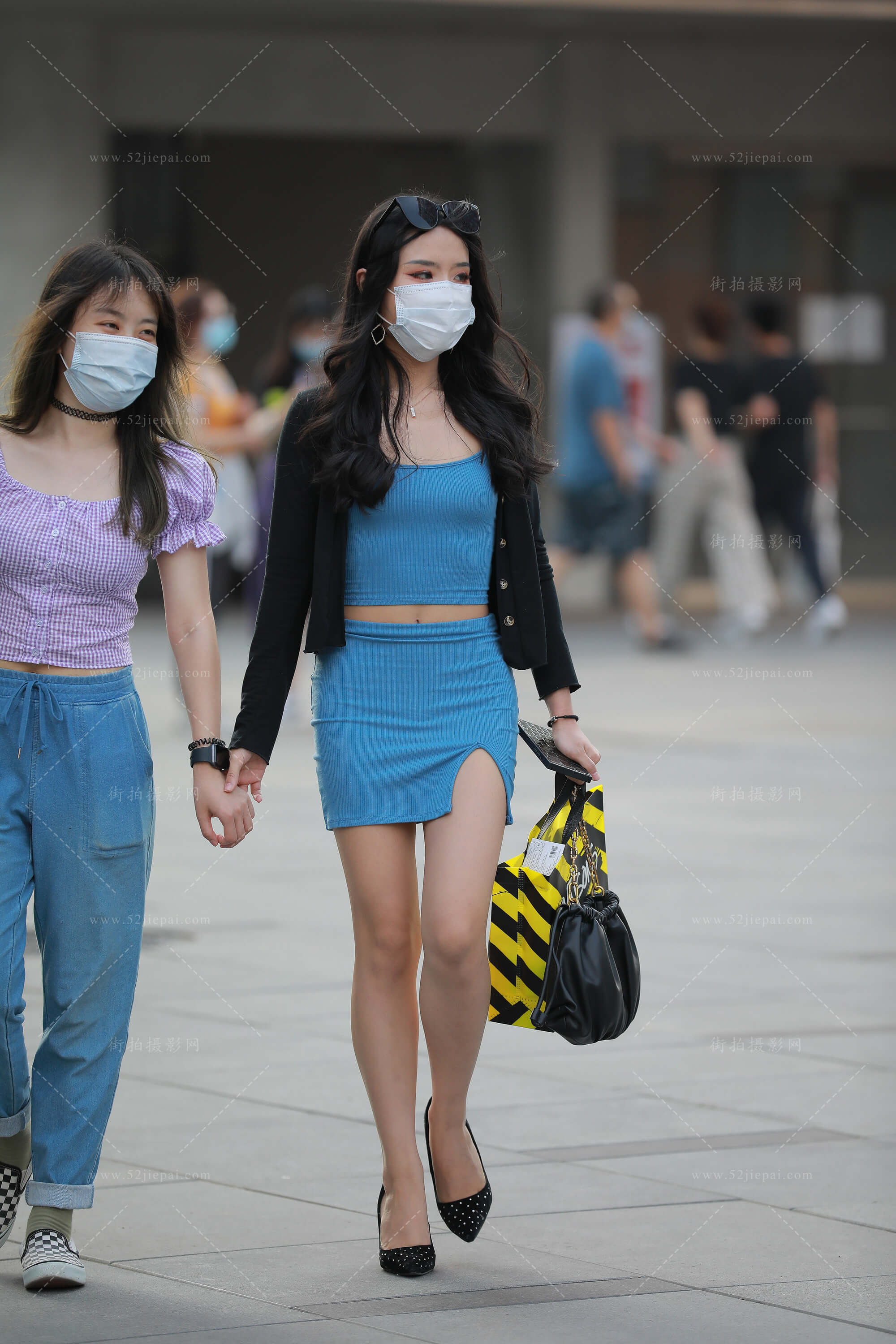街拍美图合集，高清付费图集（74）-姐姐白又白