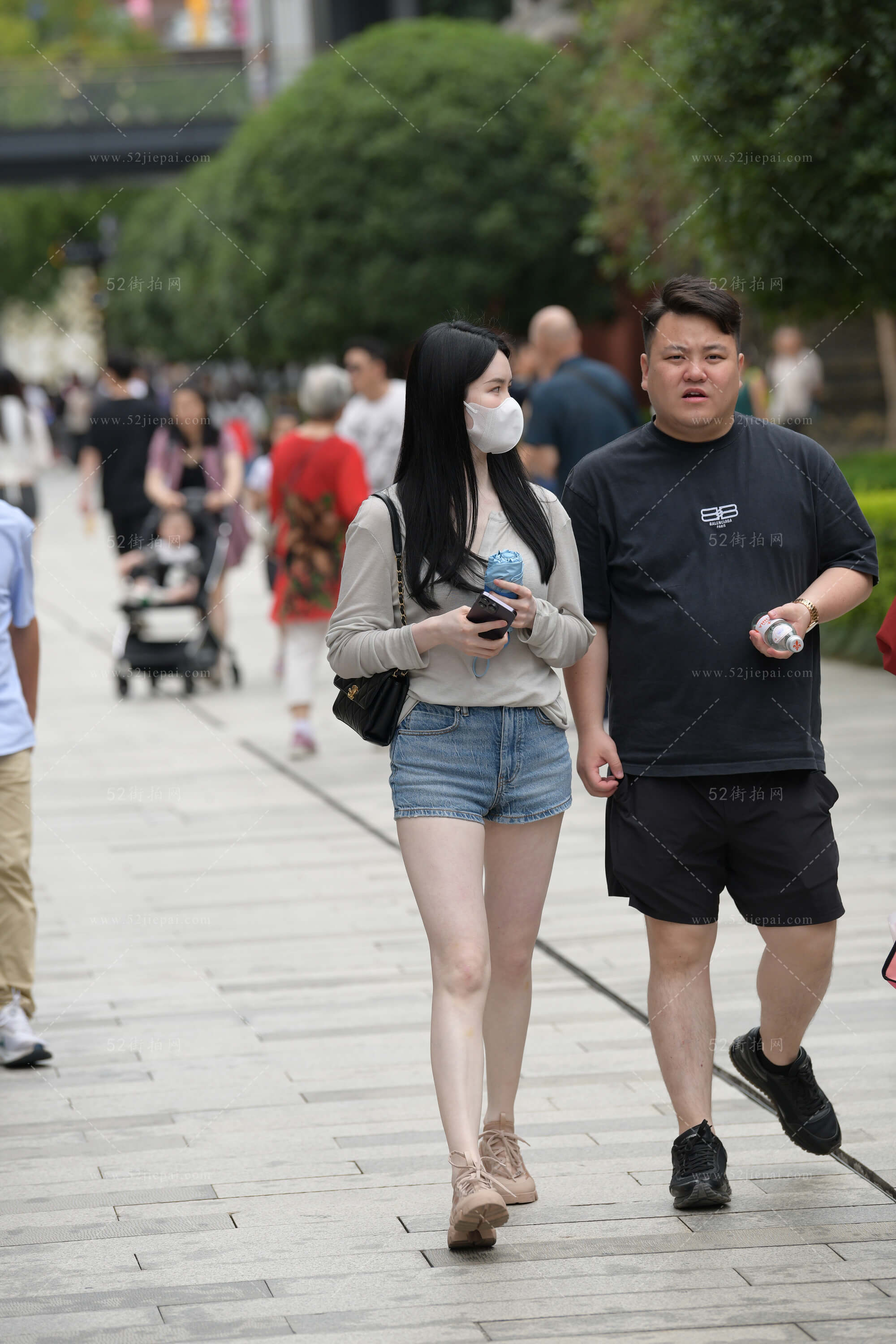 街拍美图合集，高清付费图集（5）-姐姐白又白