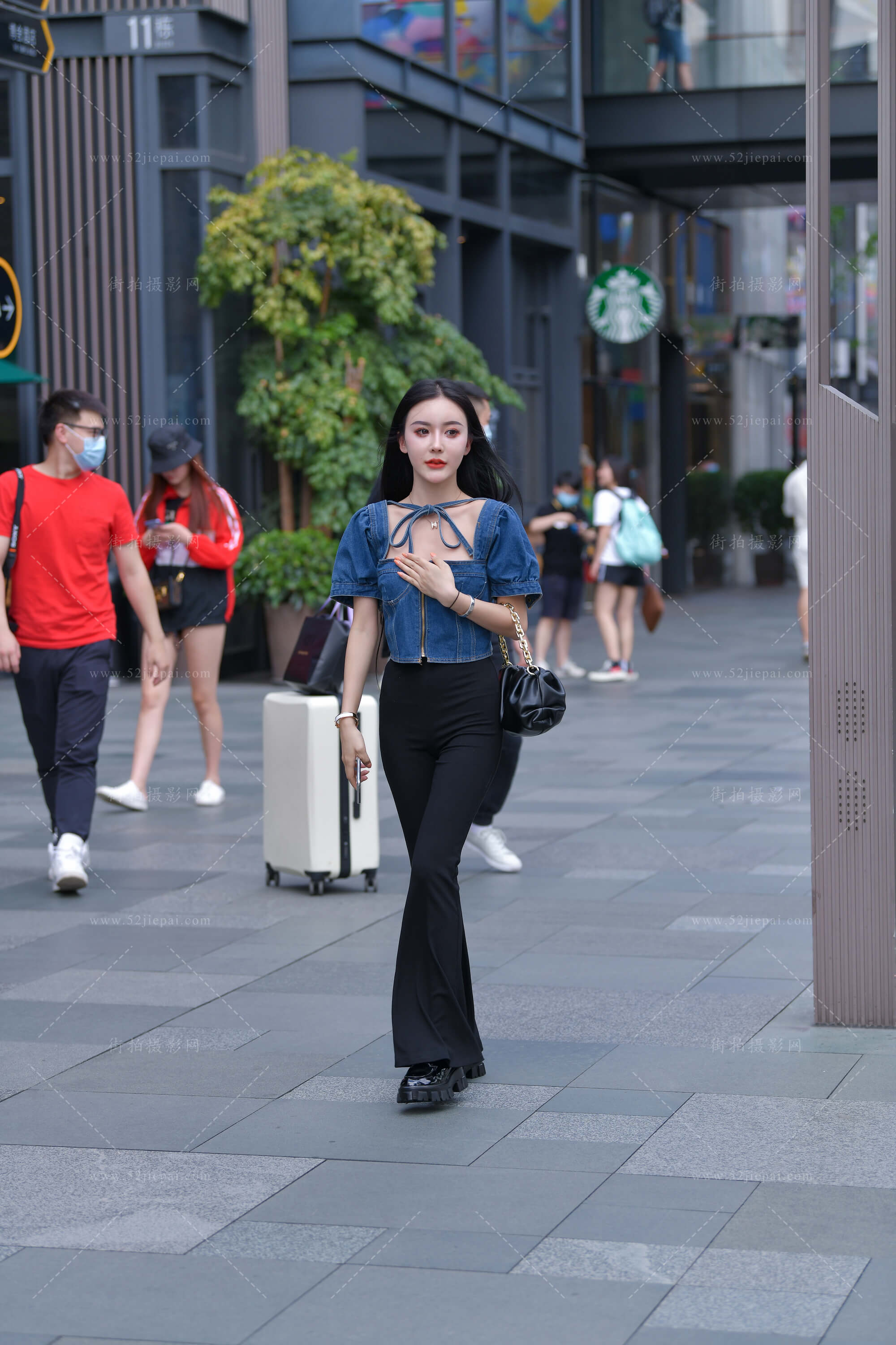街拍美图合集，高清付费图集（83）-姐姐白又白