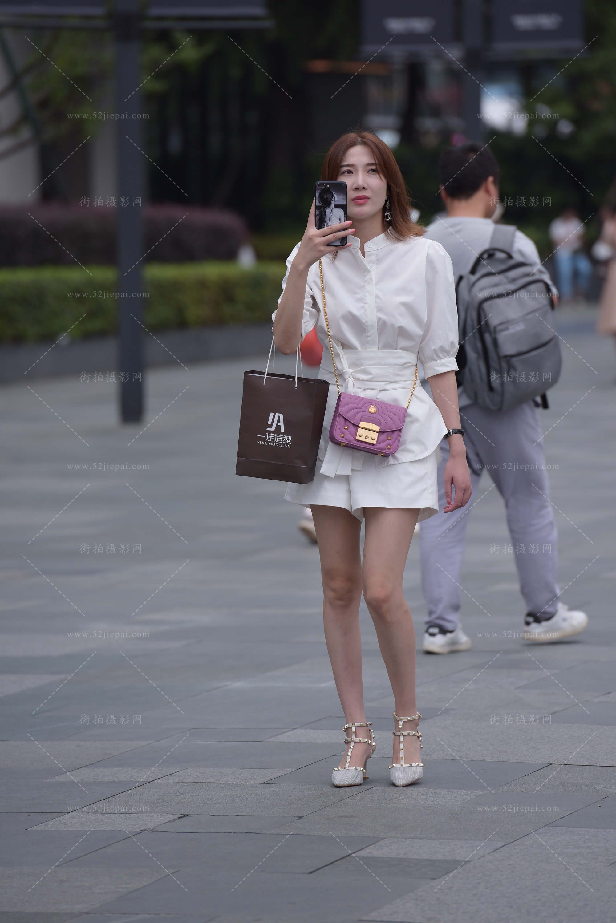 街拍美图合集，高清付费图集（84）-姐姐白又白