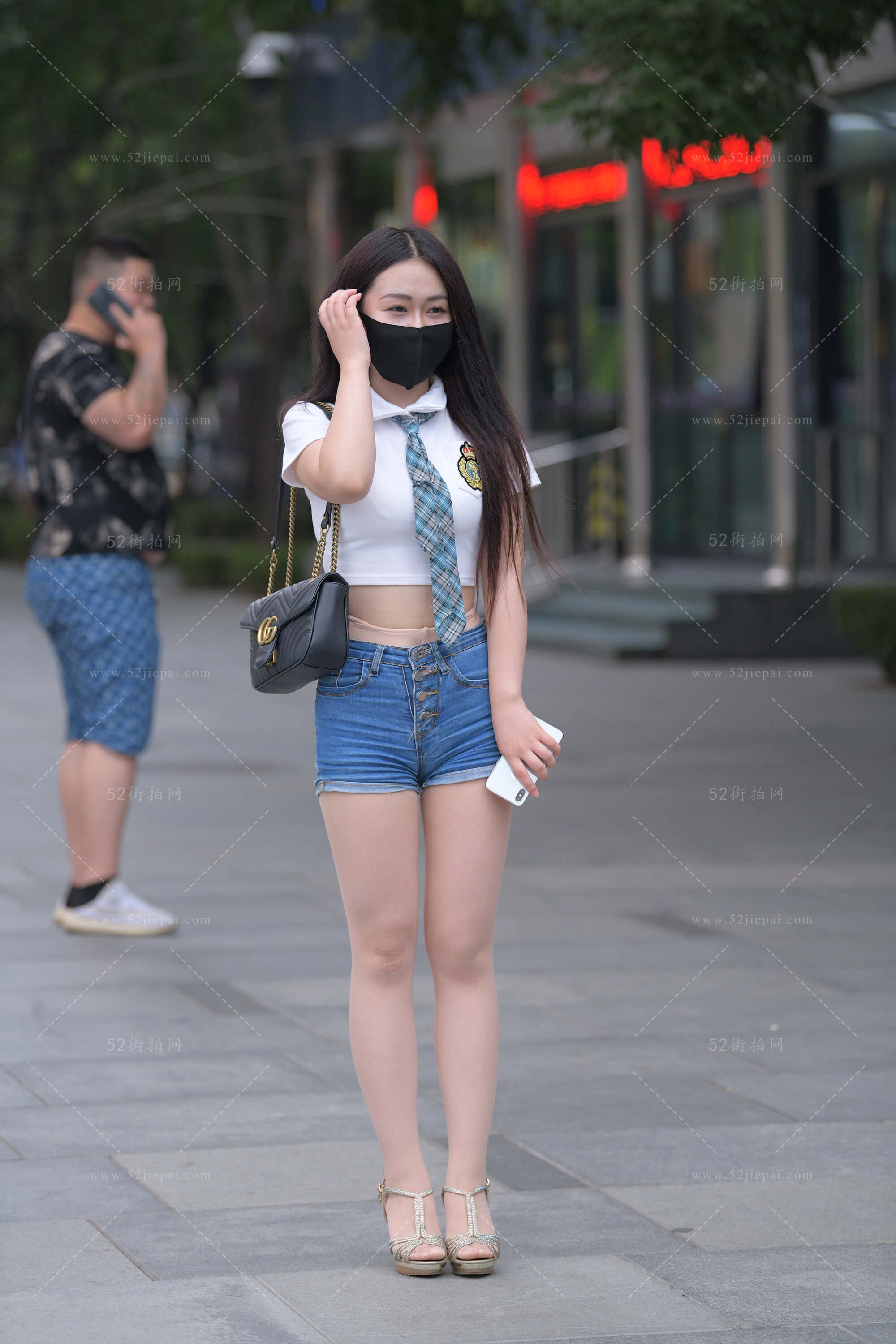 街拍美图合集，高清付费图集（8）-姐姐白又白