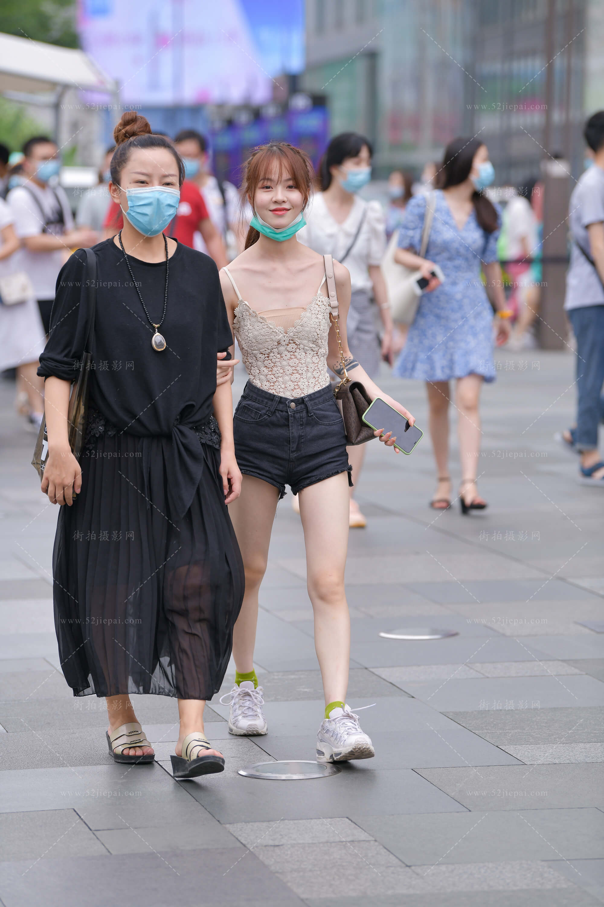 街拍美图合集，壁纸级画质（99）-姐姐白又白