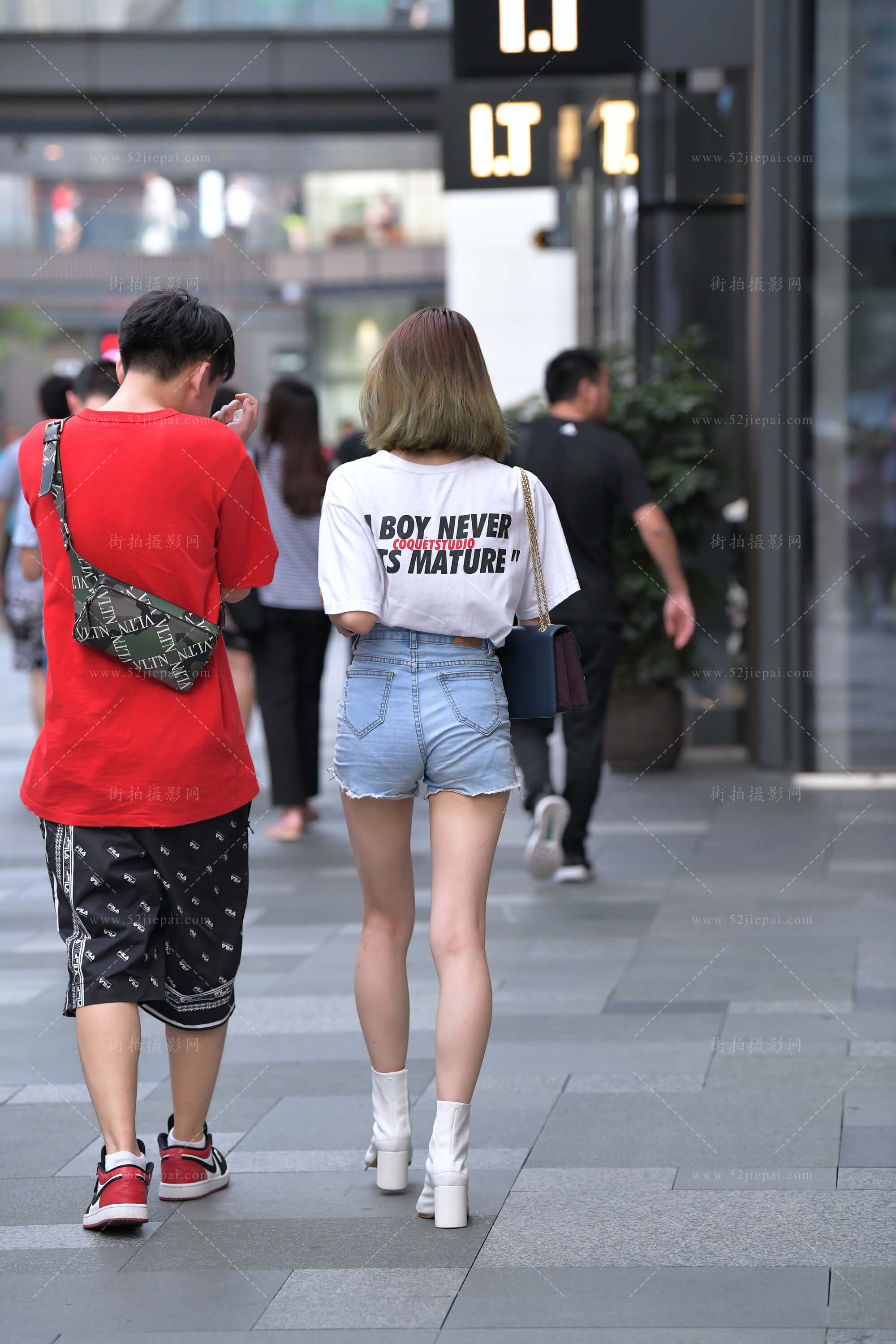 街拍美图合集，高清付费图集（94）-姐姐白又白
