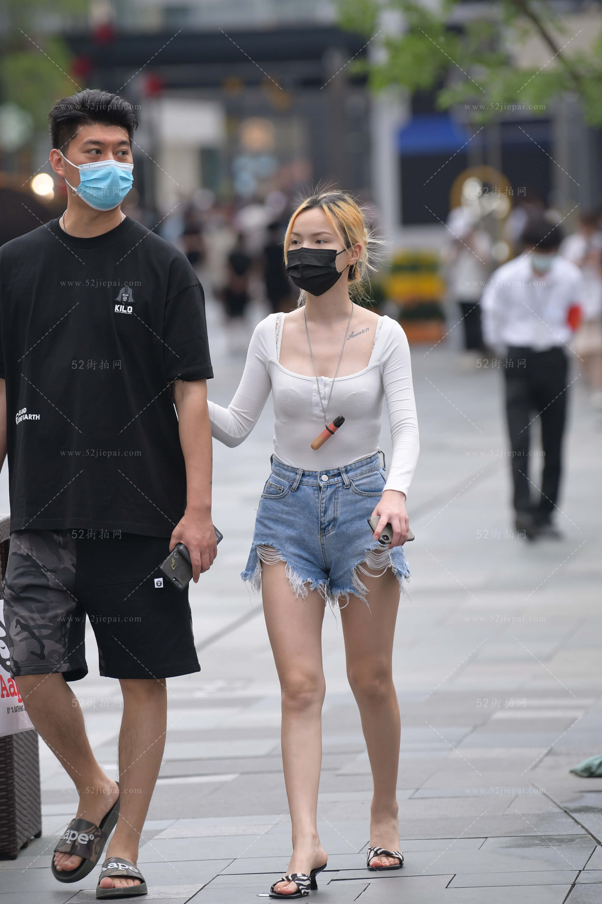 街拍高清图集，细节拉满（20）-姐姐白又白