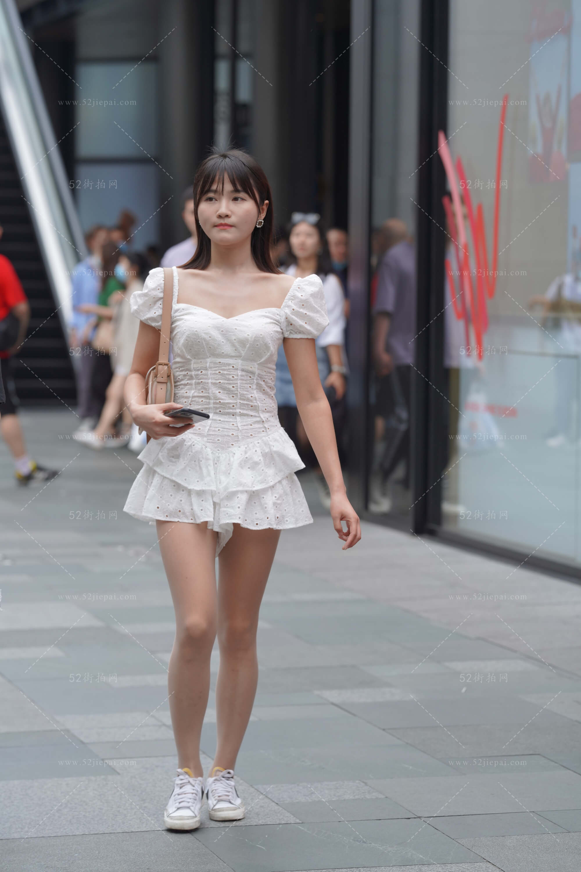 街拍美图合集，壁纸级画质（38）-姐姐白又白