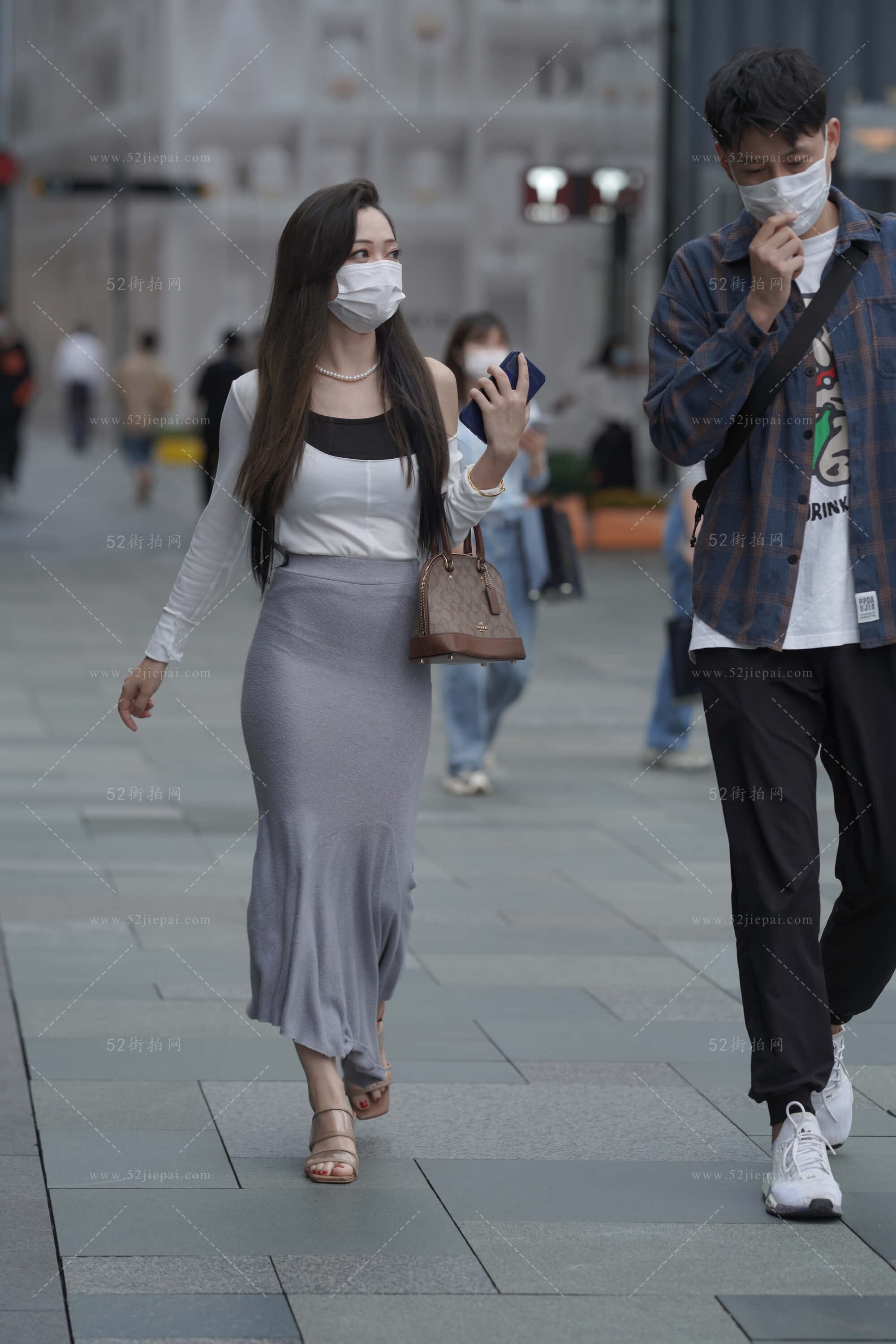 街拍美图合集，壁纸级画质（48）-姐姐白又白
