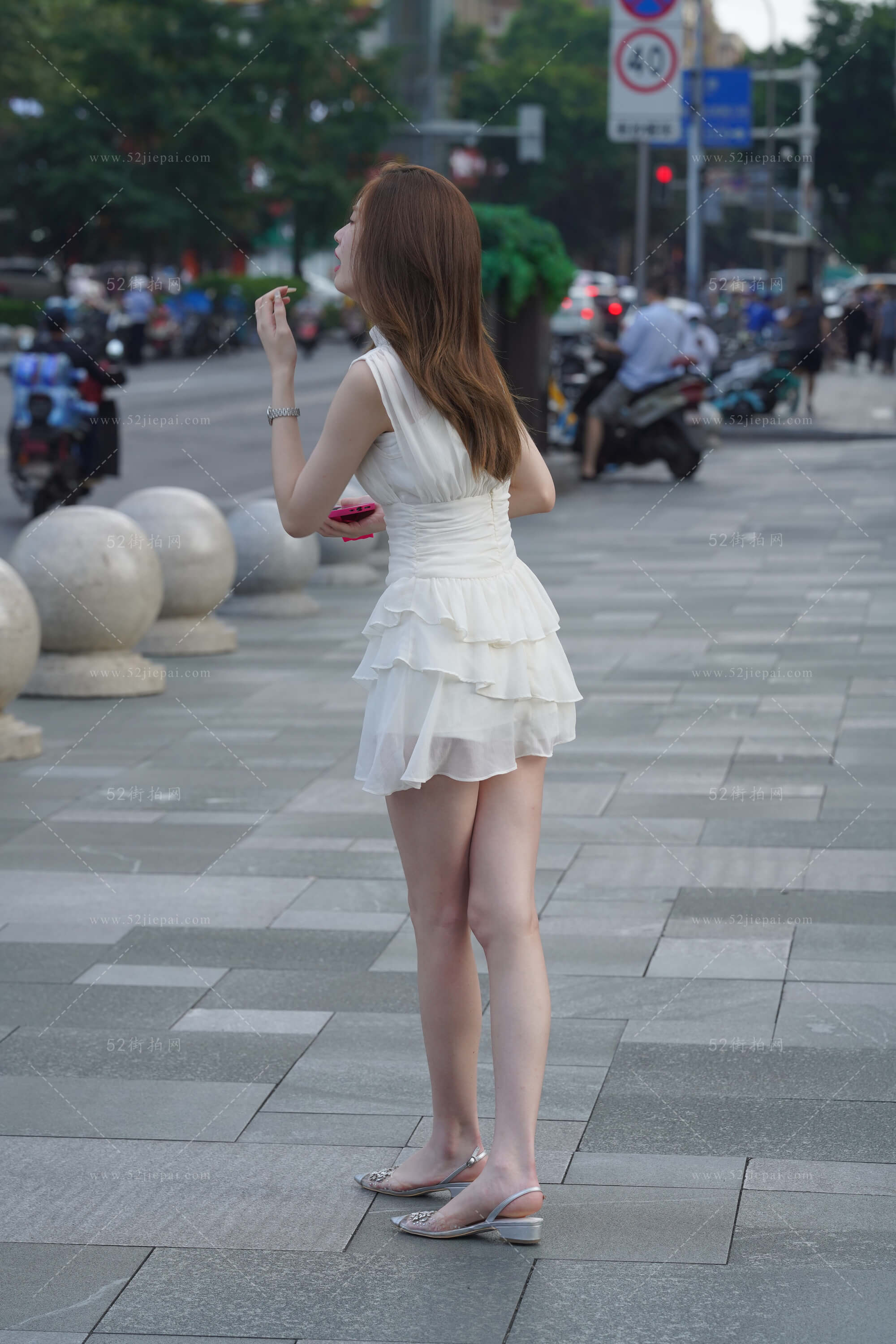 街拍美图合集，高清付费图集（121）-姐姐白又白
