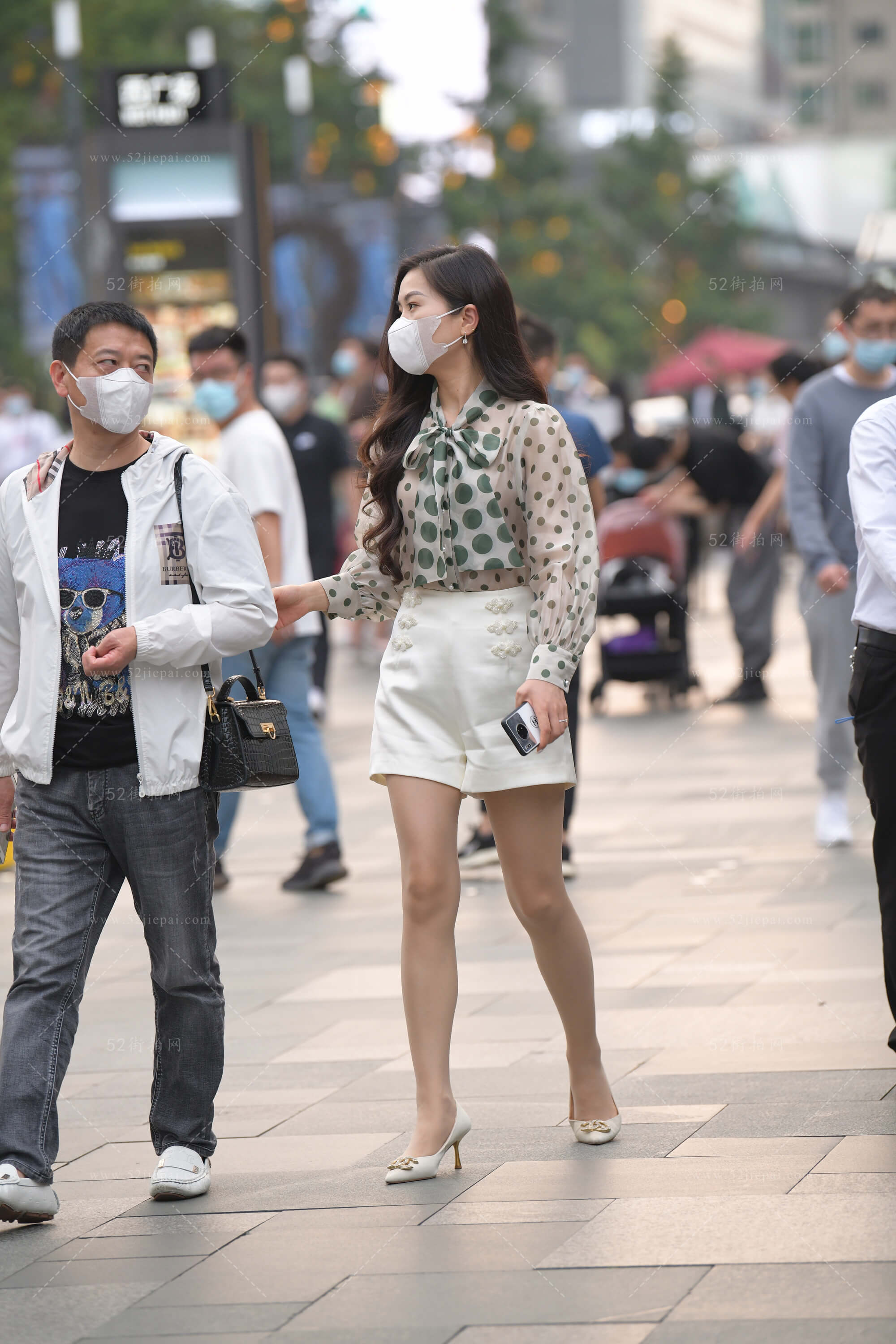 街拍美图合集，壁纸级画质（133）-姐姐白又白