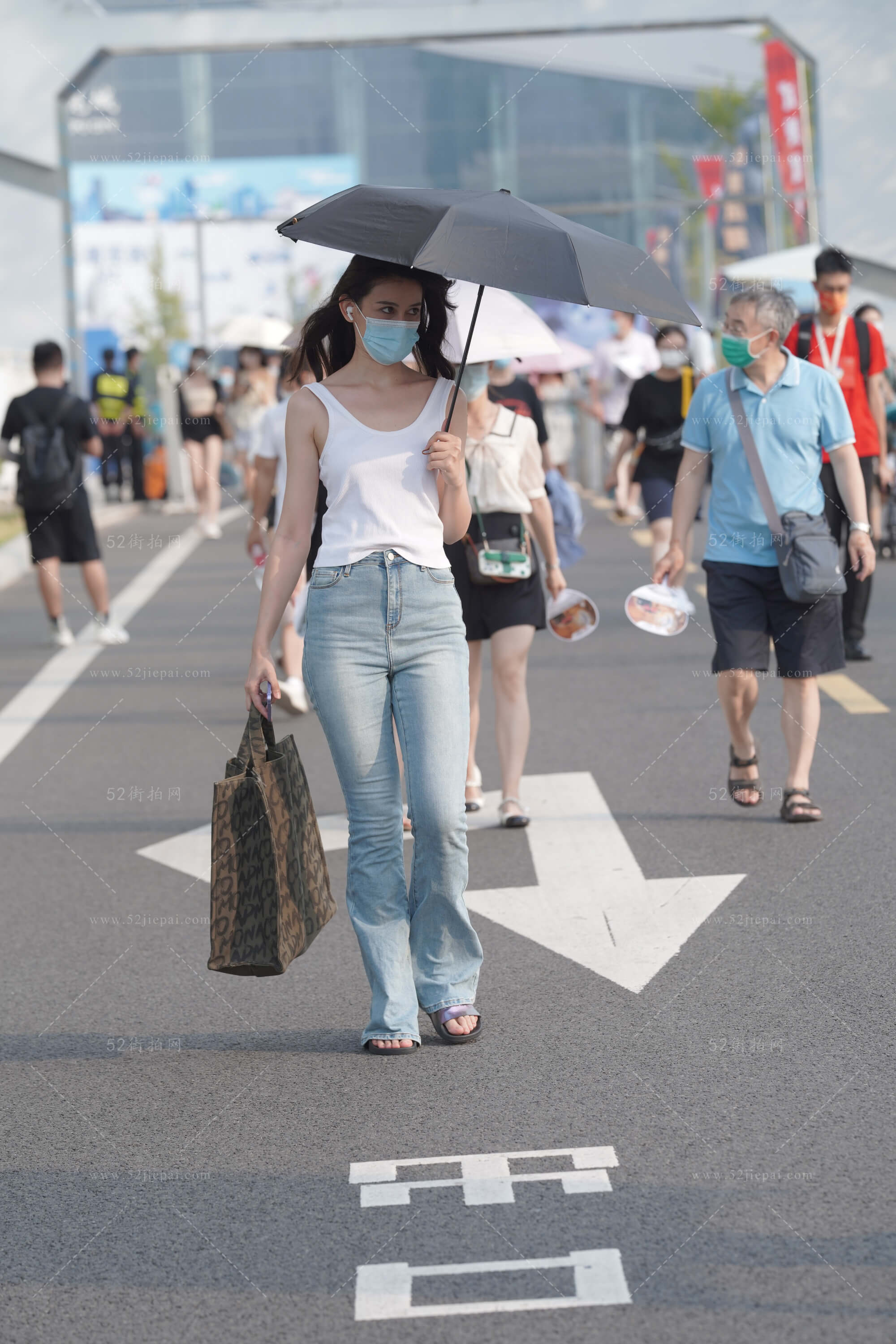 牛仔裤主题高清写真，8K质感-姐姐白又白