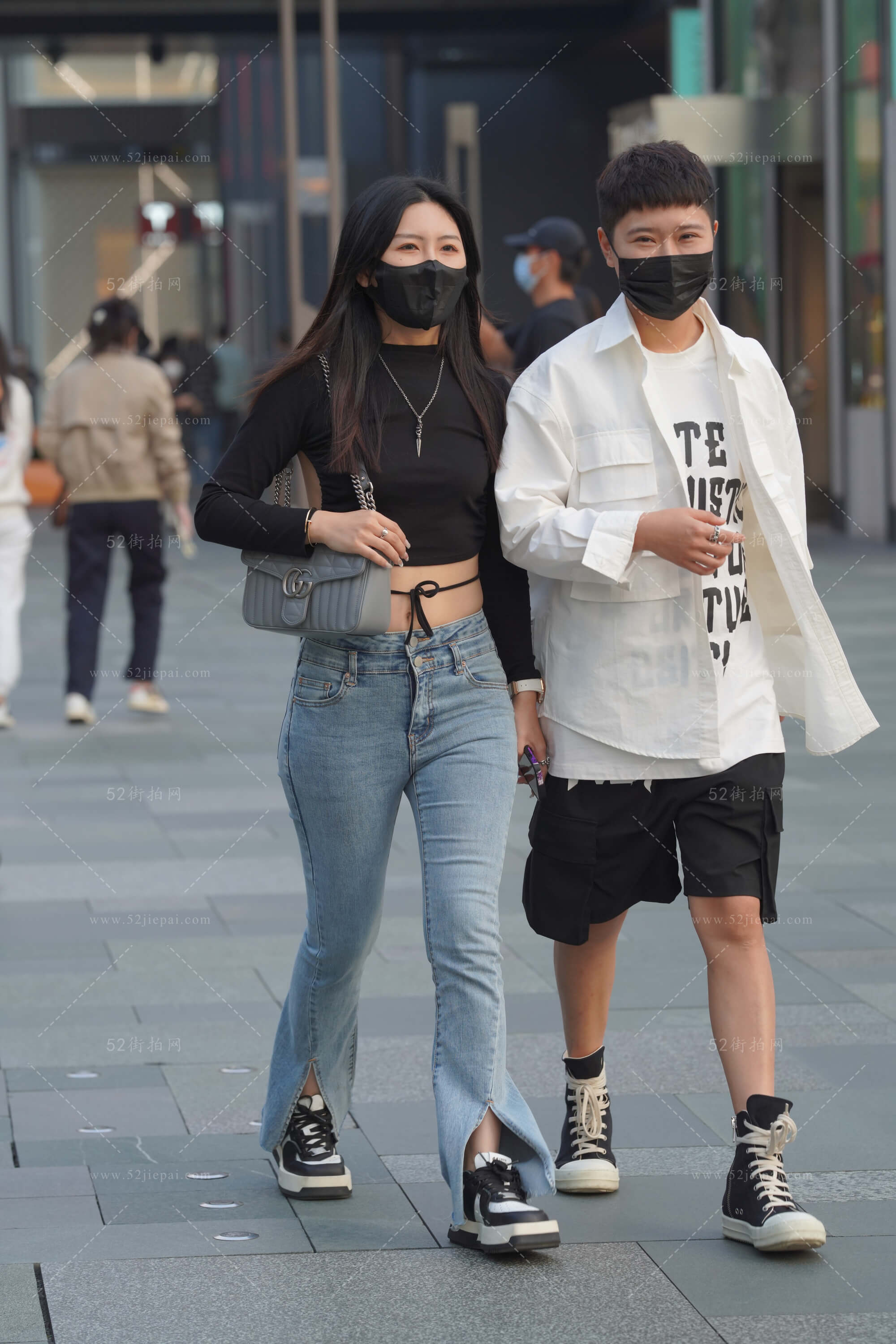 街拍美图合集，高清付费图集（128）-姐姐白又白