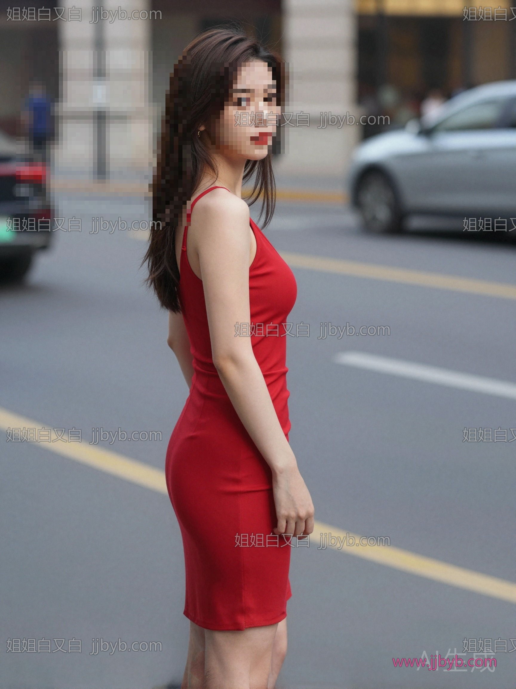 红裙美女，撩人搭讪秘诀-姐姐白又白