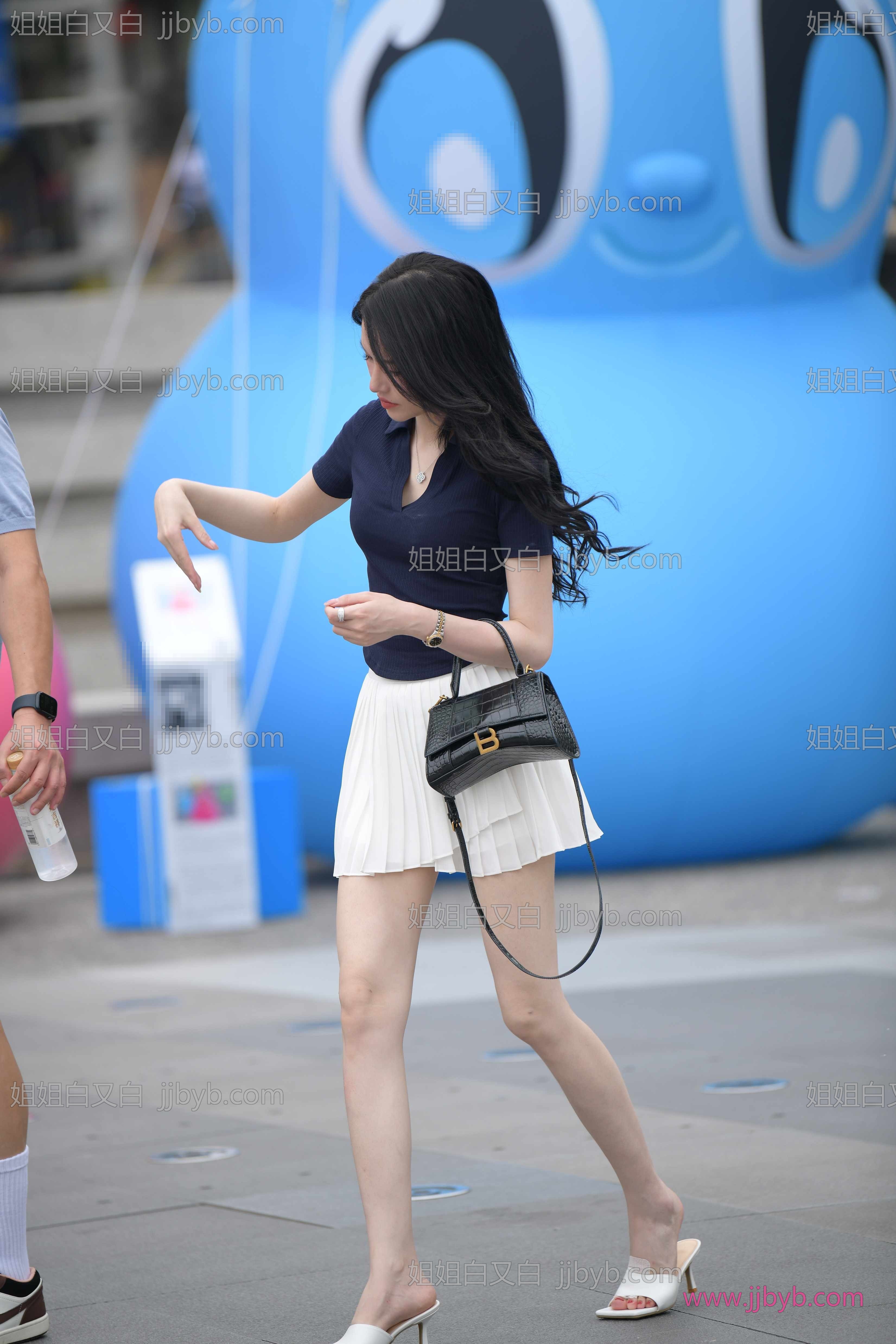 精选街拍写真，超清无水印｜街拍美女·白裙·街拍白裙美女美姐-姐姐白又白