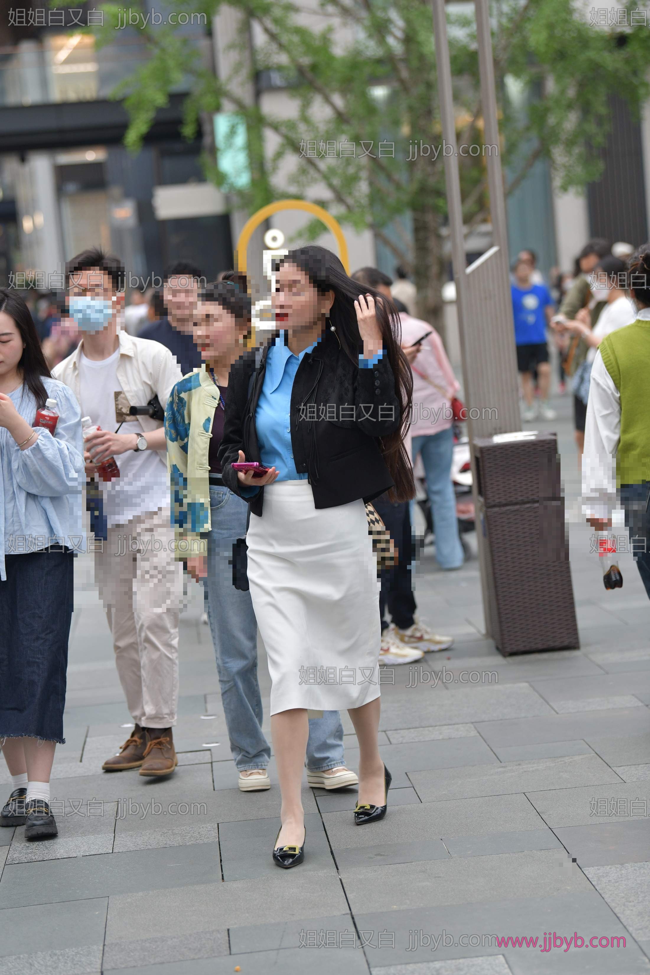 街拍写真，高清原图打包收藏｜丝袜·肉丝·街拍肉丝裙装美女-姐姐白又白