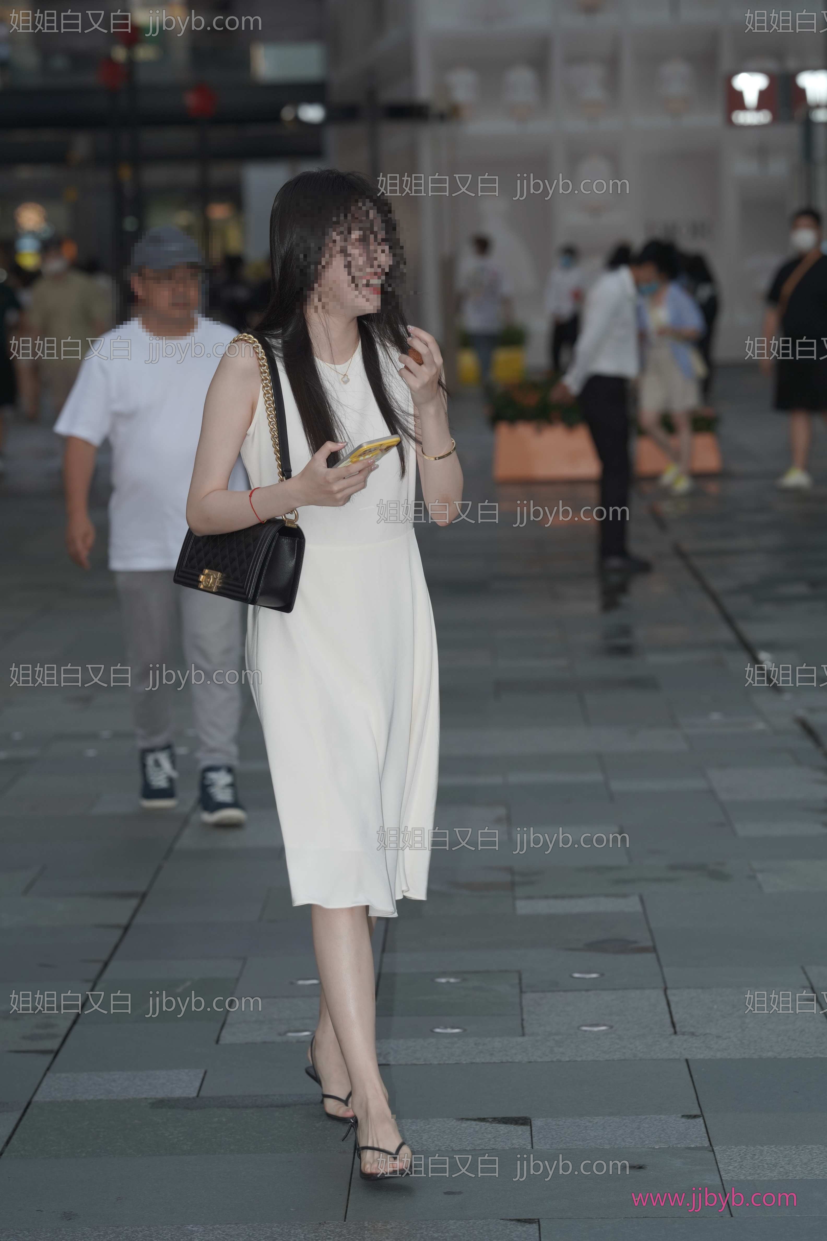 白裙高清图集，细节拉满｜街拍美女·白裙·白裙小姐姐-姐姐白又白