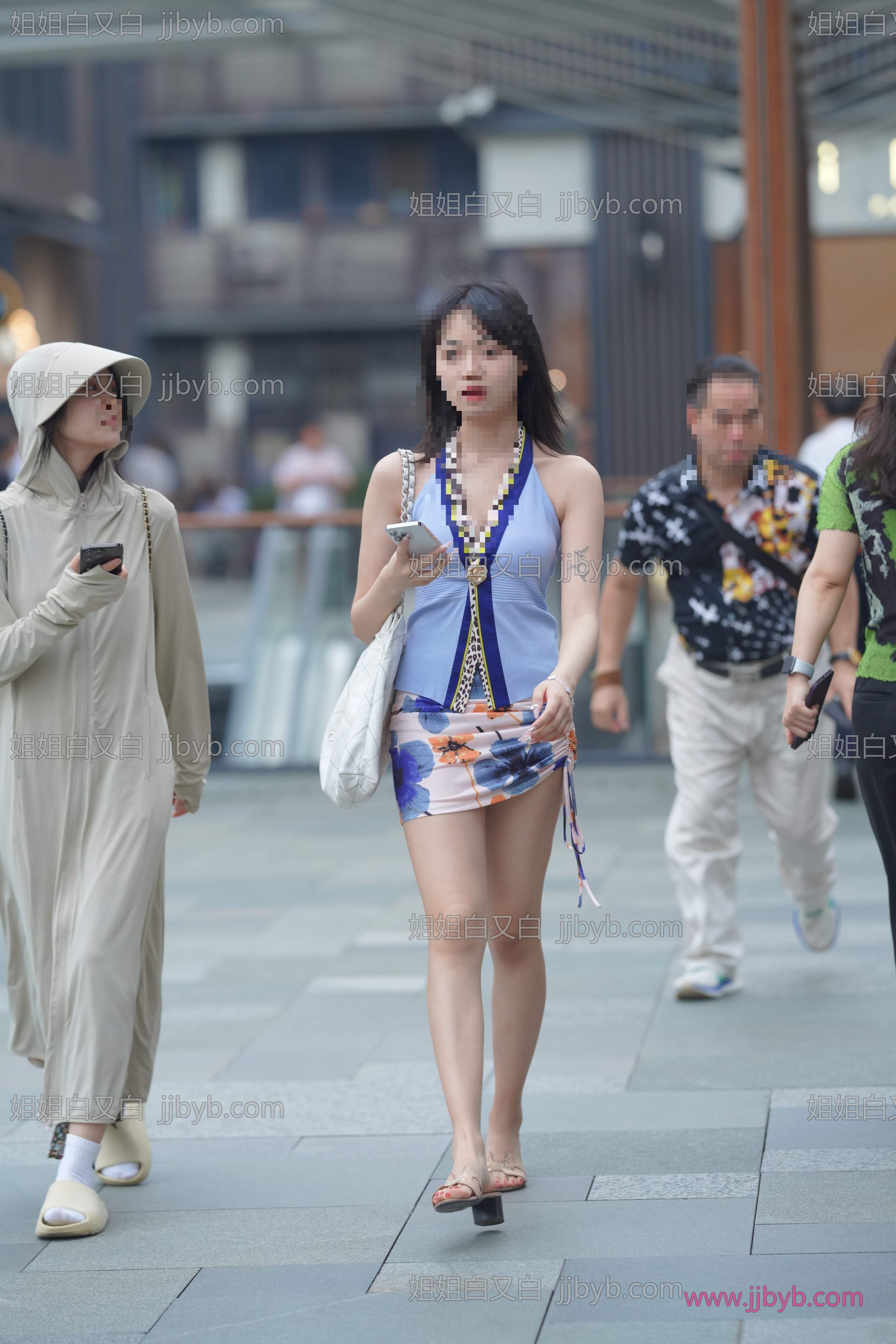 主题高清写真，网盘速发｜街拍美女·裙装·漂亮的小姐姐-姐姐白又白